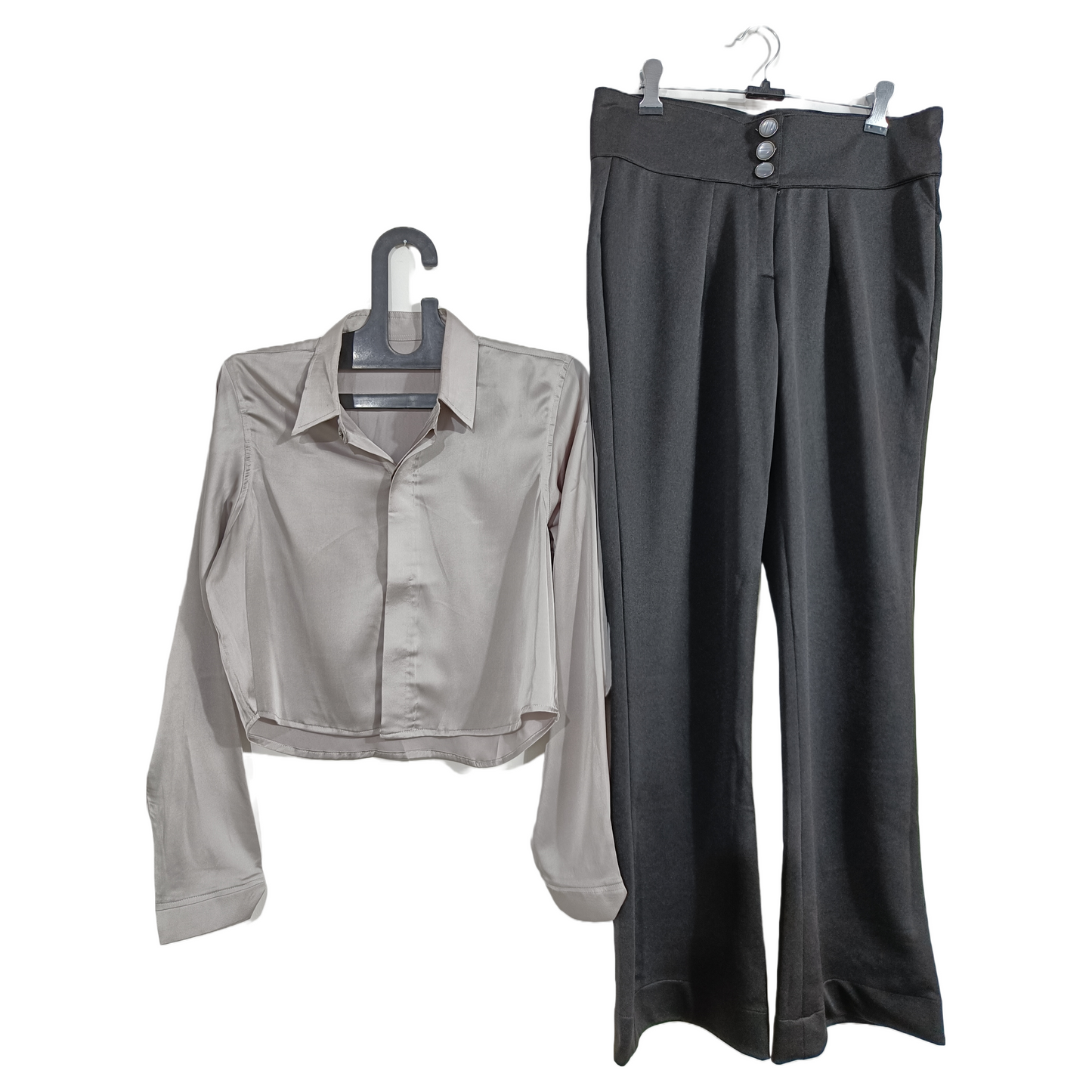 Classic Formal Shirt With Bell Bottom Pant GlamzLife