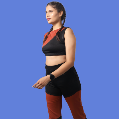 Color Block Body Fit Gym Suit GlamzLife