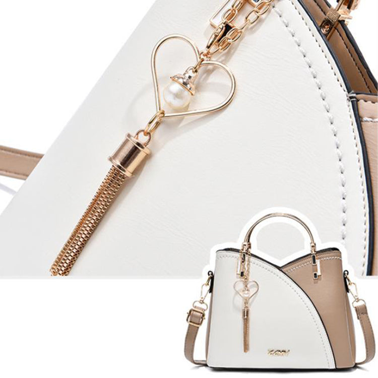 Color Block Handbag Love Tassel Decor Crossbody Bags For Women GlamzLife
