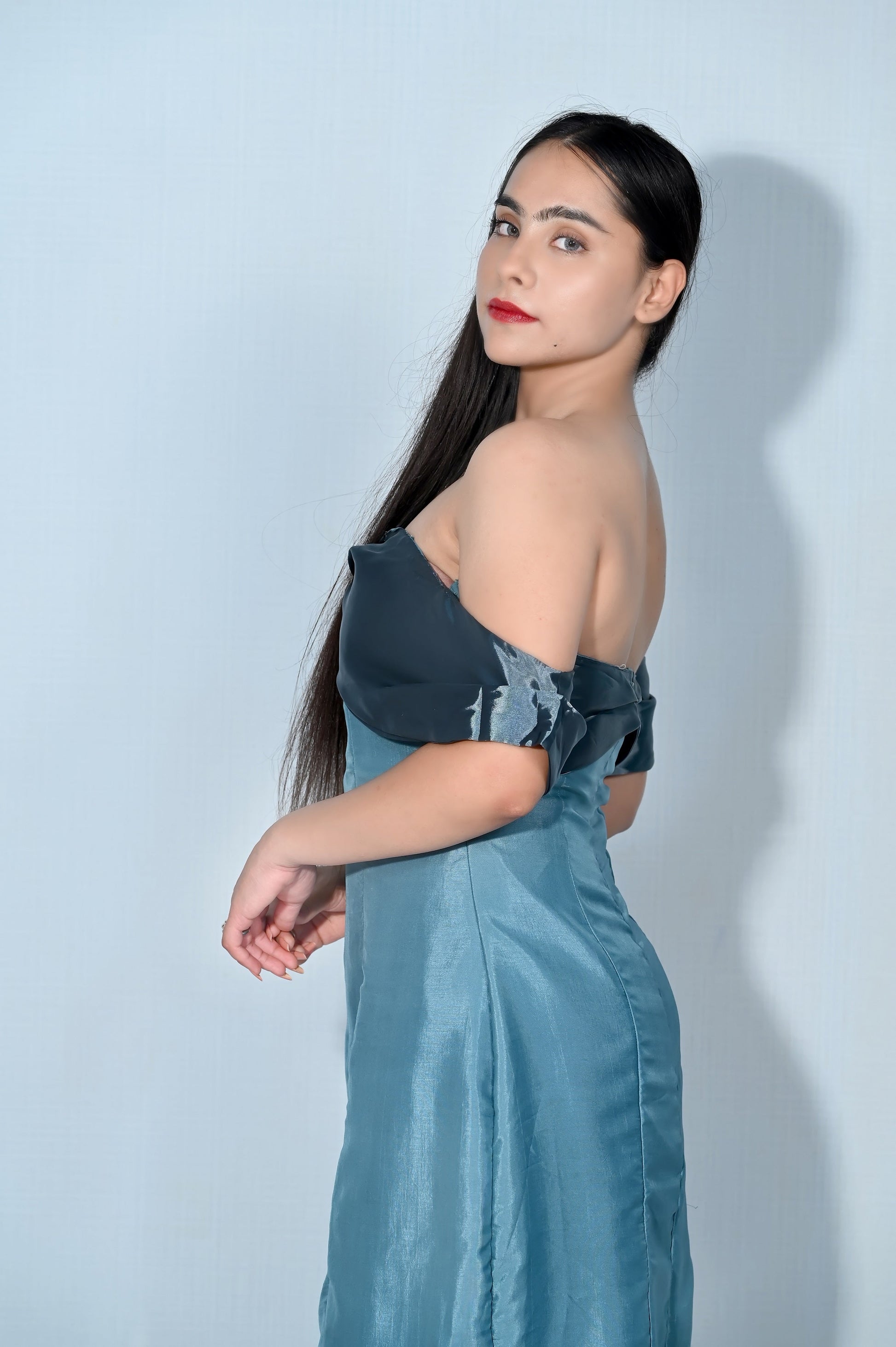 Decent Off-Shoulder A-Line Dress | GlamzLife