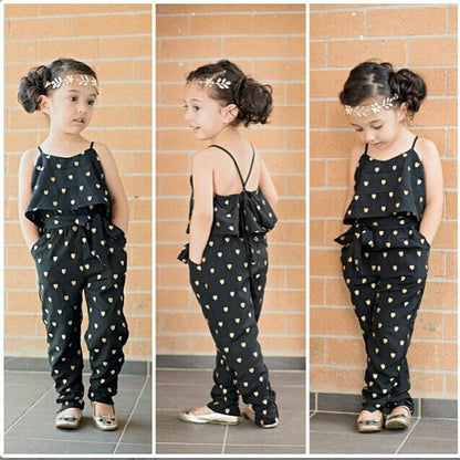 Fashionable Cotton Sleeveless Polka Dot Jumpsuit | GlamzLife