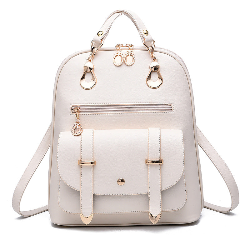 Fashionable PU Leather Dual-use Backpack | GlamzLife