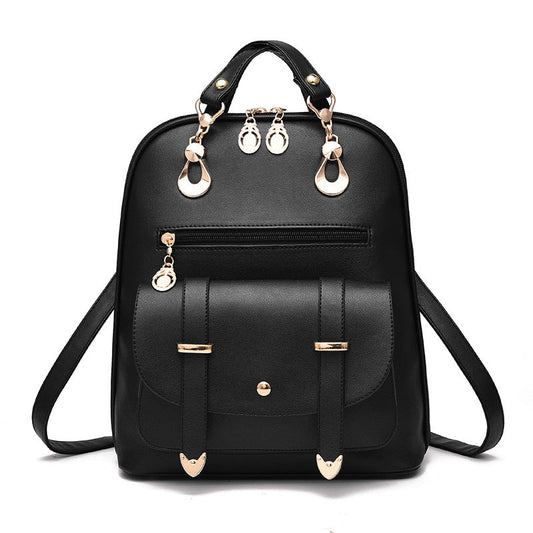 Fashionable PU Leather Dual-use Backpack | GlamzLife