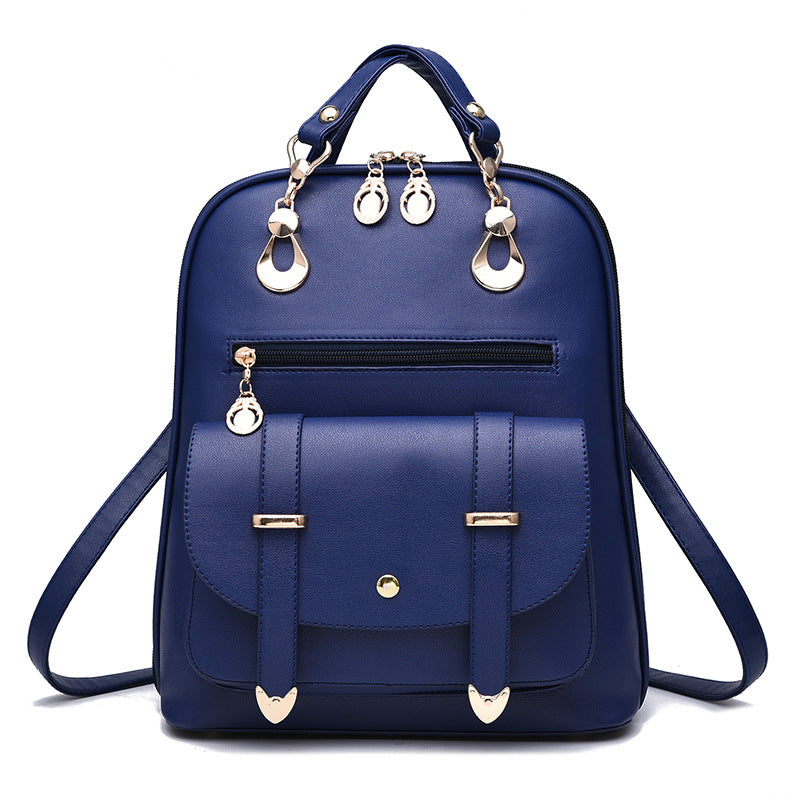 Fashionable PU Leather Dual-use Backpack | GlamzLife