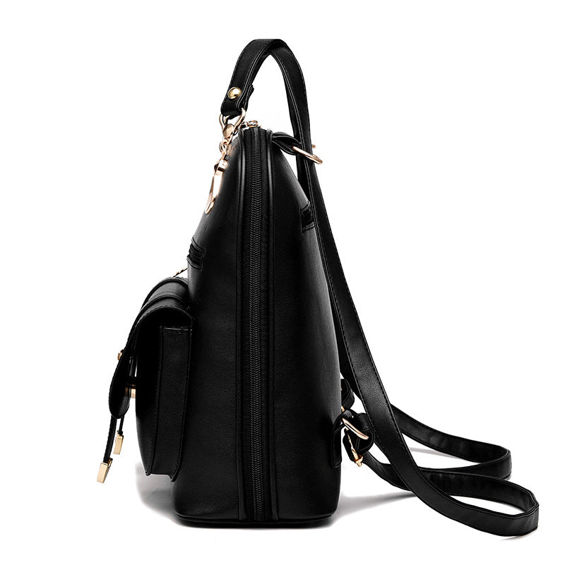 Fashionable PU Leather Dual-use Backpack | GlamzLife