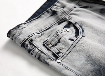 Fashionable Washed Denim Jeans For Men's | GlamzLife