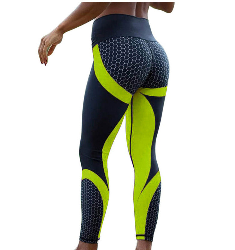 Fitness Slim Tights Gym Sports Legging | Yellow | GlamzLife
