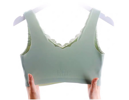 Gathered Invisible Vest Padded Bra | | GlamzLife