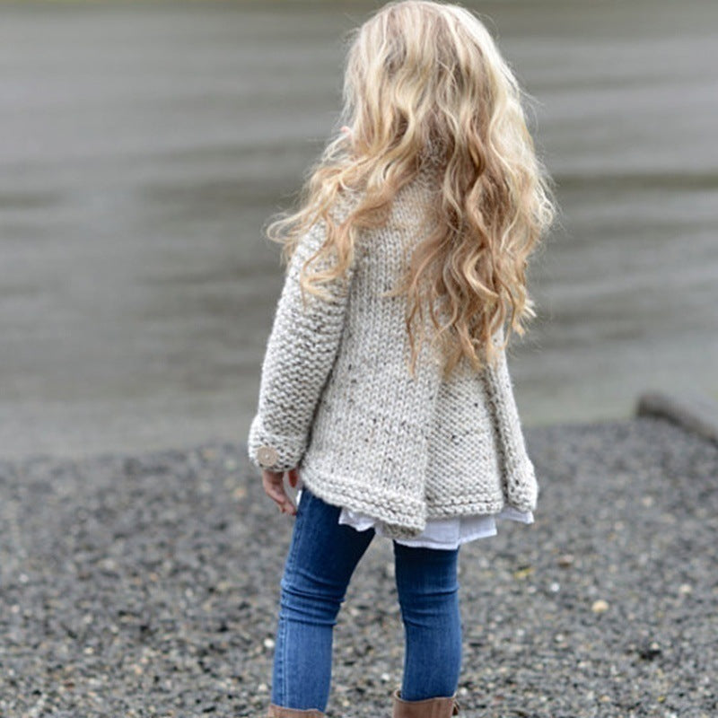 Girl's Cardigan Sweater Coat | GlamzLife