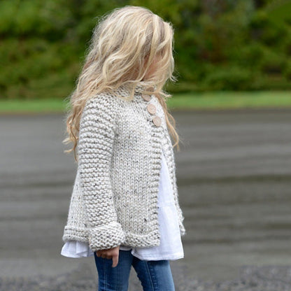 Girl's Cardigan Sweater Coat GlamzLife
