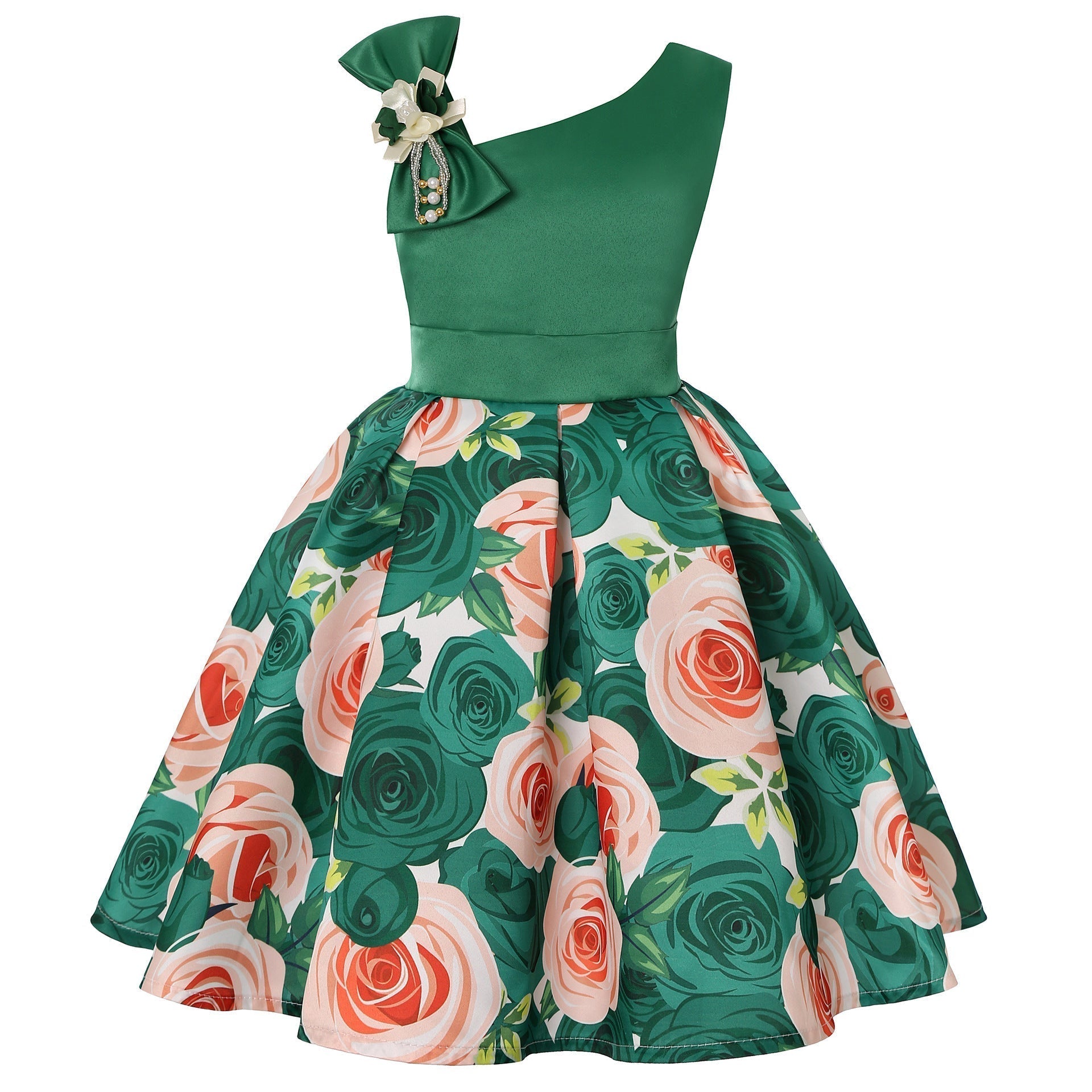 Girl's Princess Style Digital Print Dress GlamzLife