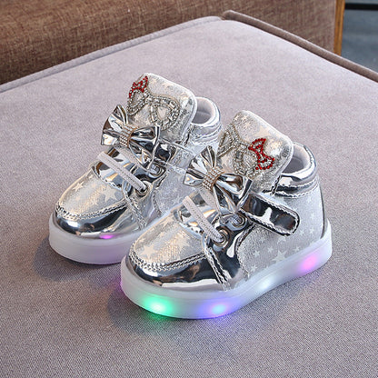 Girl's Stars Printed Light Board Shoes | GlamzLife