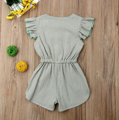 Girl's Summer Ruffles Sleeve Short Dress GlamzLife