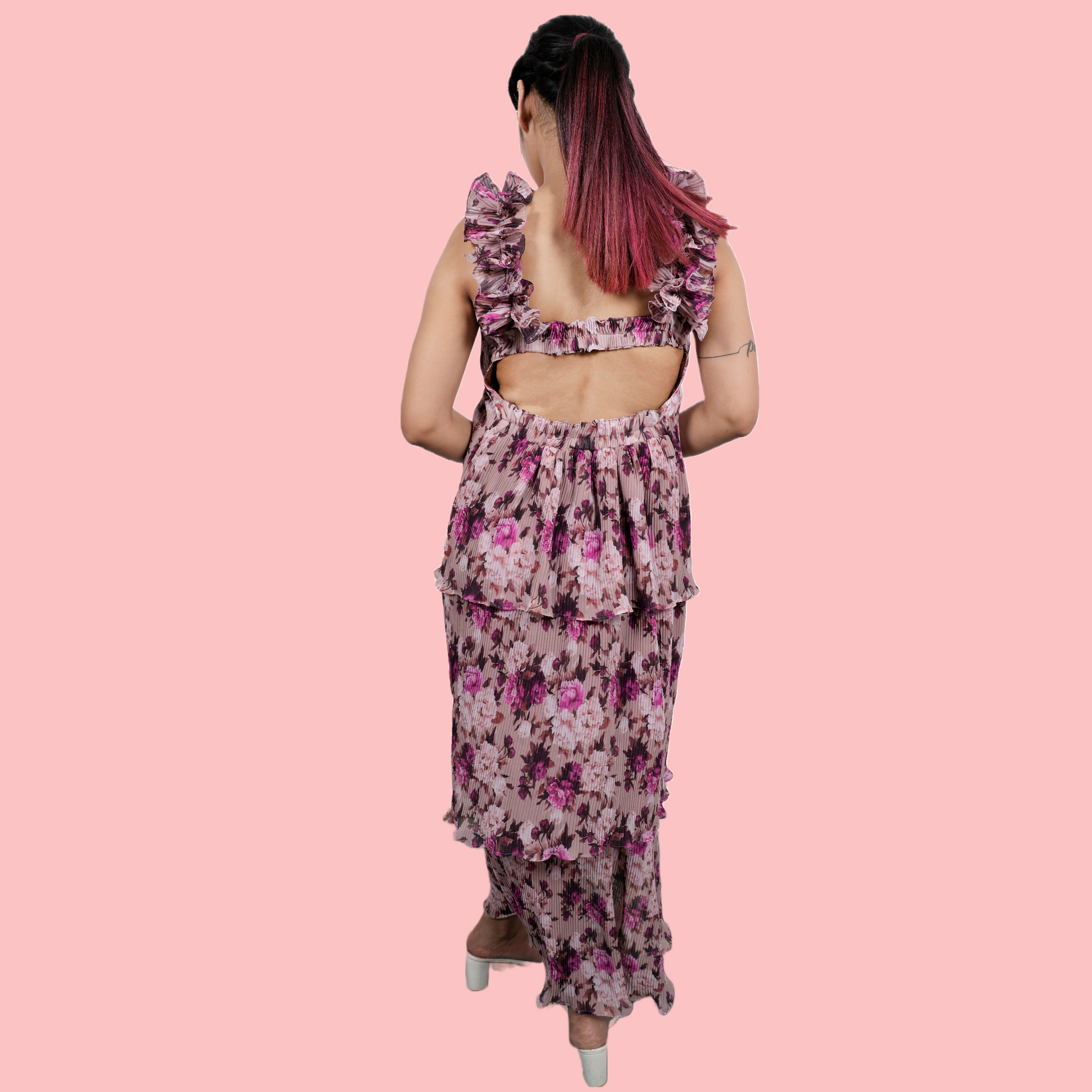 Gorgeous Printed Layered Maxi Dress GlamzLife