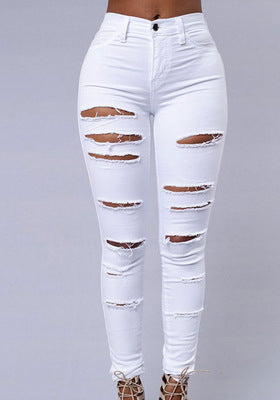 High Quality Casual High Waist Skinny Jeans | | GlamzLife