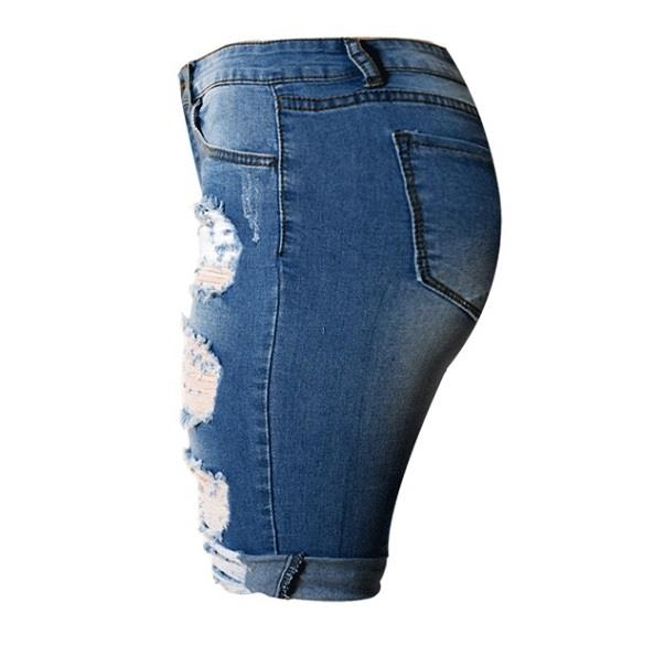 High Waist Slim Fit Denim Shorts | | GlamzLife