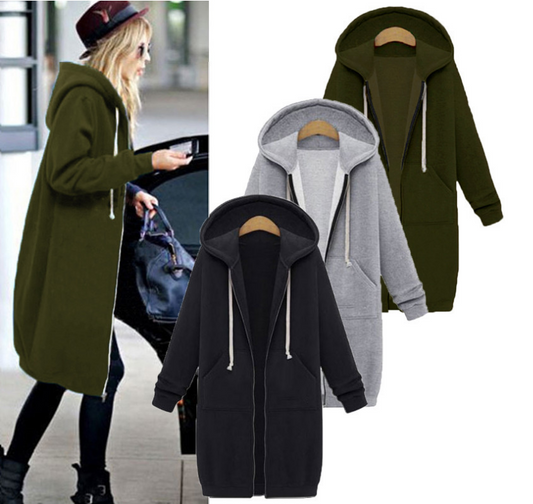 Hooded Long Sleeved Women's Jacket | | GlamzLife