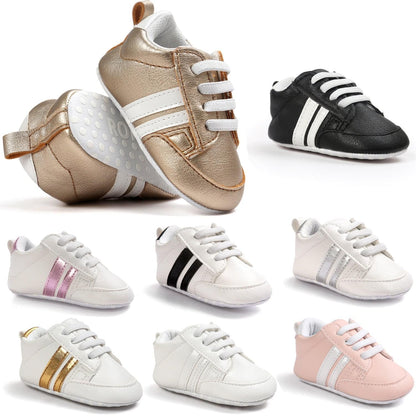 Infant PU Leather Non-slip Soft Sneakers | GlamzLife