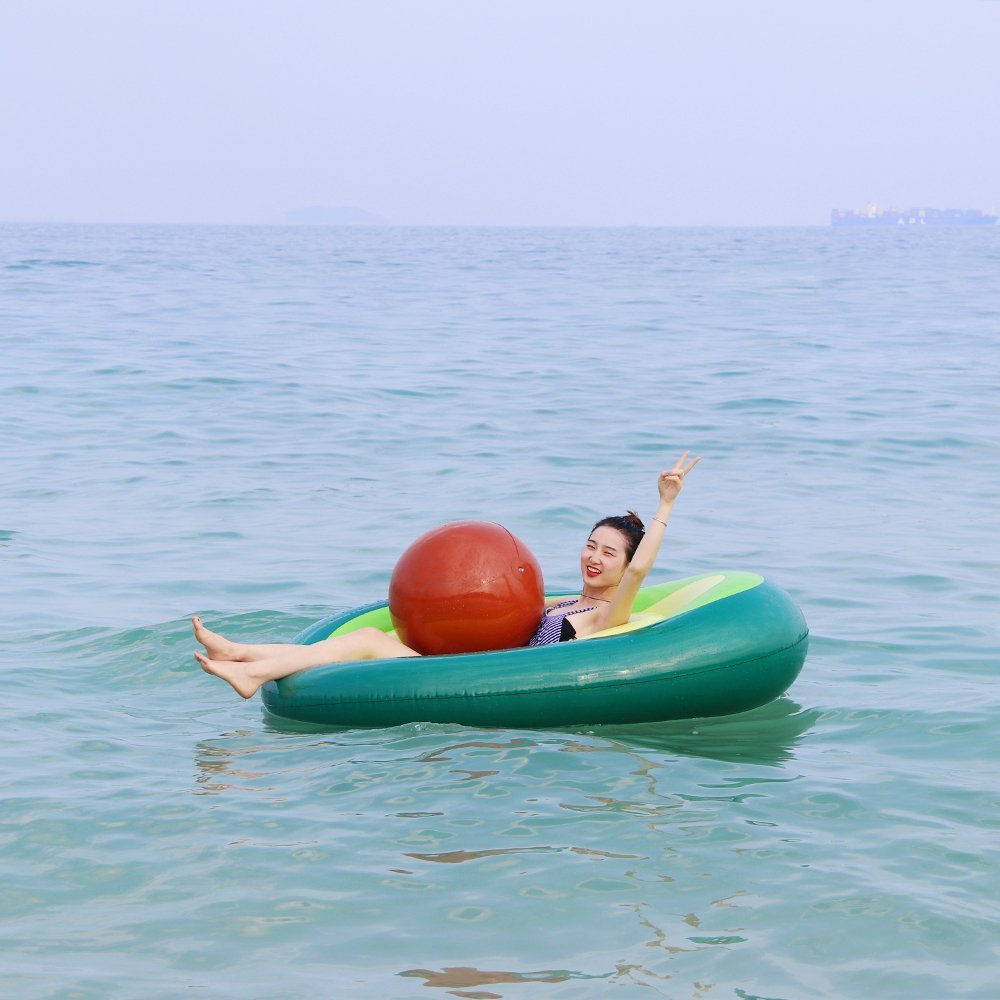 Inflatable Giant Avocado Pool Float Toy | GlamzLife