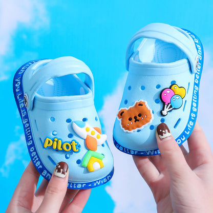 Kid's Cartoon Cave Hole Sandals | GlamzLife