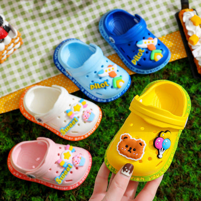 Kid's Cartoon Cave Hole Sandals | GlamzLife