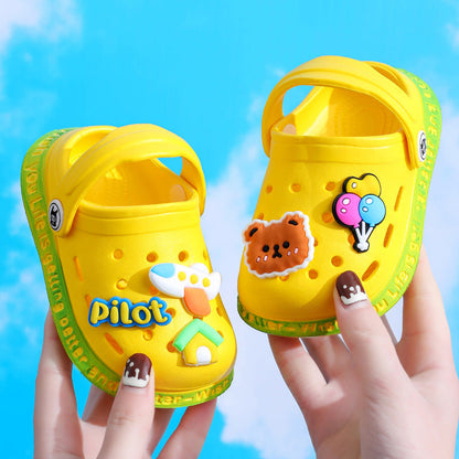 Kid's Cartoon Cave Hole Sandals | GlamzLife