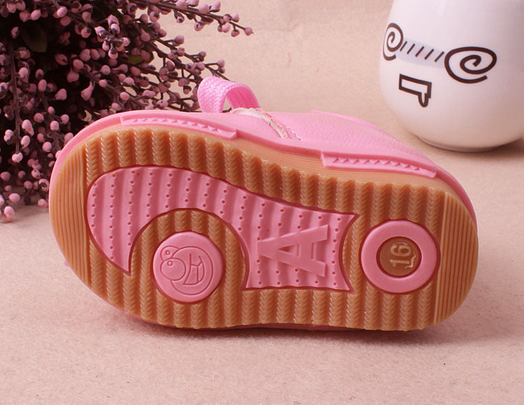 Leather Plush Cotton Baby Girl's Shoes | GlamzLife