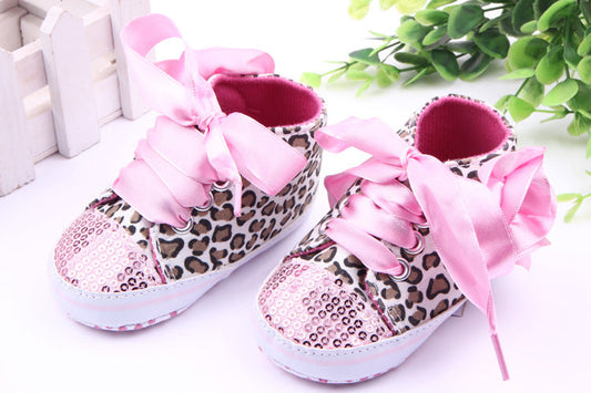 Leopard Print Sequin Sneakers | GlamzLife