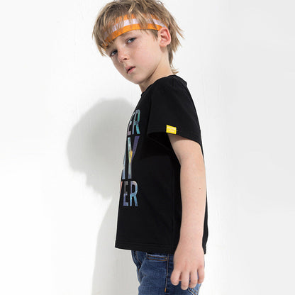 Letter Print T-shirt For Boy's | GlamzLife