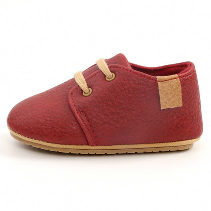 Luxury Soft Leather Rubber Sole Toddler Shoes | GlamzLife