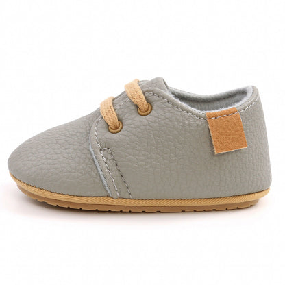 Luxury Soft Leather Rubber Sole Toddler Shoes | GlamzLife