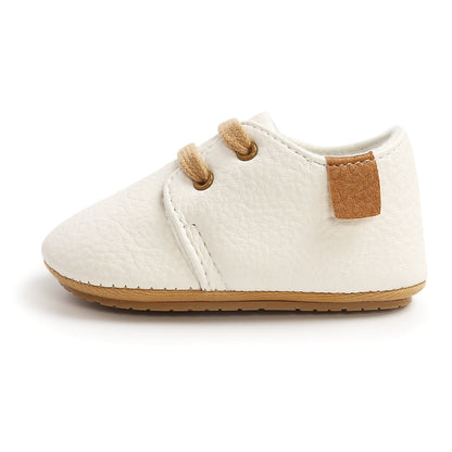 Luxury Soft Leather Rubber Sole Toddler Shoes | GlamzLife