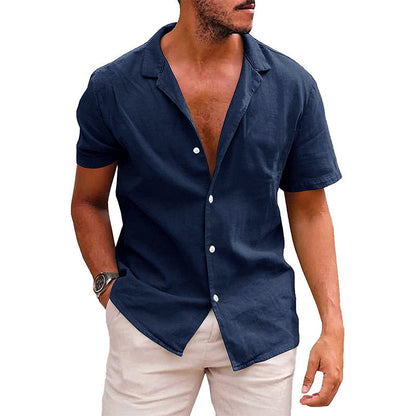 Men's Casual Button Down Short Sleeve Shirt | GlamzLife