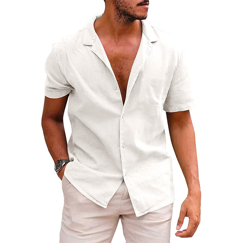 Men's Casual Button Down Short Sleeve Shirt GlamzLife