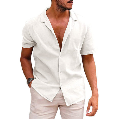 Men's Casual Button Down Short Sleeve Shirt | GlamzLife