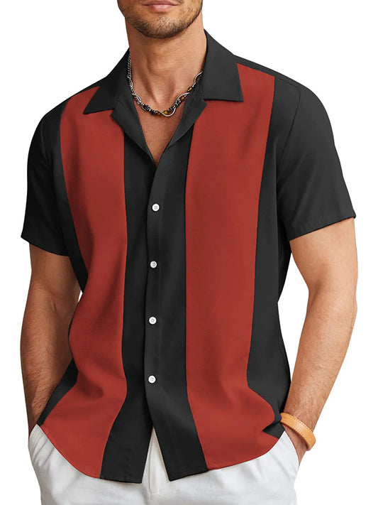 Men's Casual Loose Striped Trendy Shirt | GlamzLife