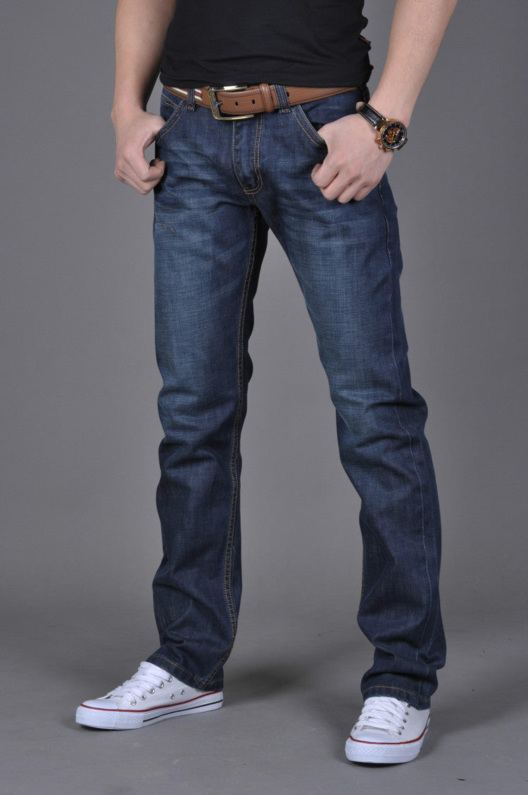 Men's Denim Trendy Straight-Leg Pants | GlamzLife