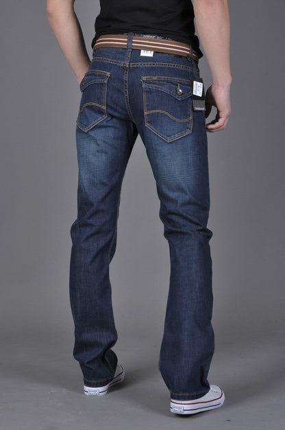 Men's Denim Trendy Straight-Leg Pants | GlamzLife