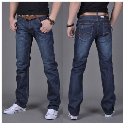 Men's Denim Trendy Straight-Leg Pants GlamzLife