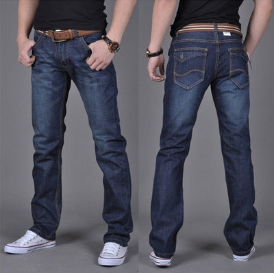 Men's Denim Trendy Straight-Leg Pants | GlamzLife