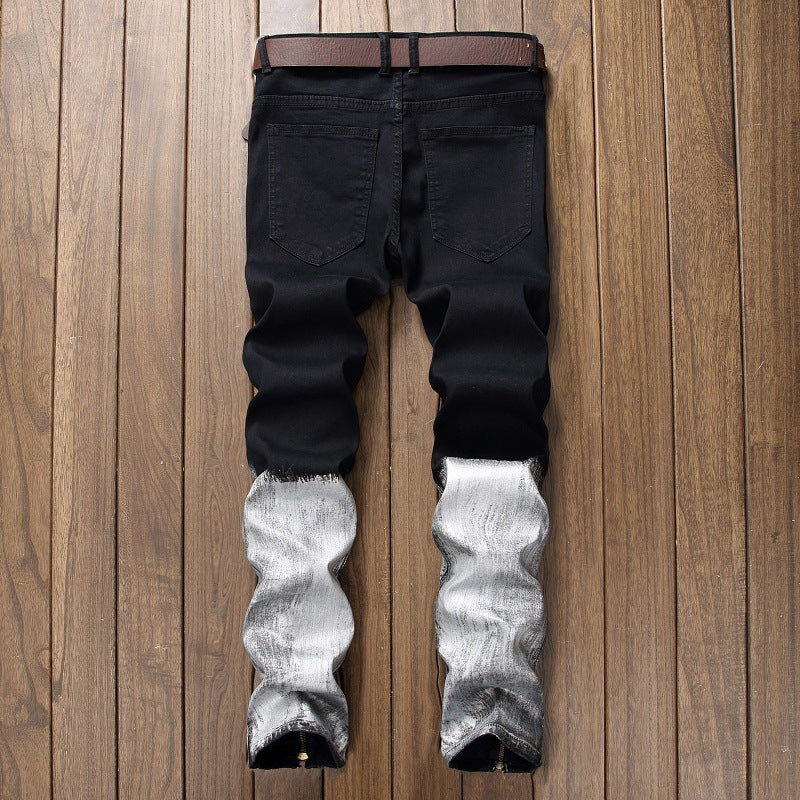Men's Fashionable Denim Washed Jeans GlamzLife