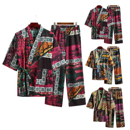 Men's Half Sleeve Printed Shirt With Pajama | GlamzLife