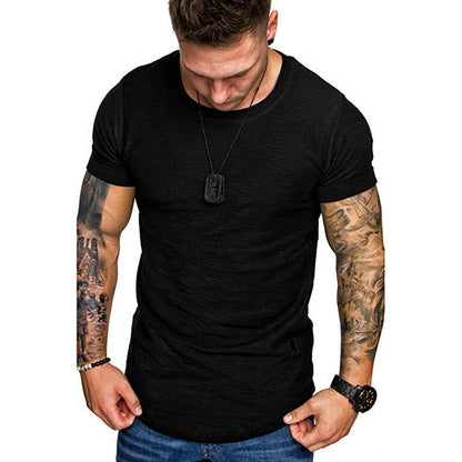 Men's Loose Round Neck Short Sleeve T-Shirt | GlamzLife