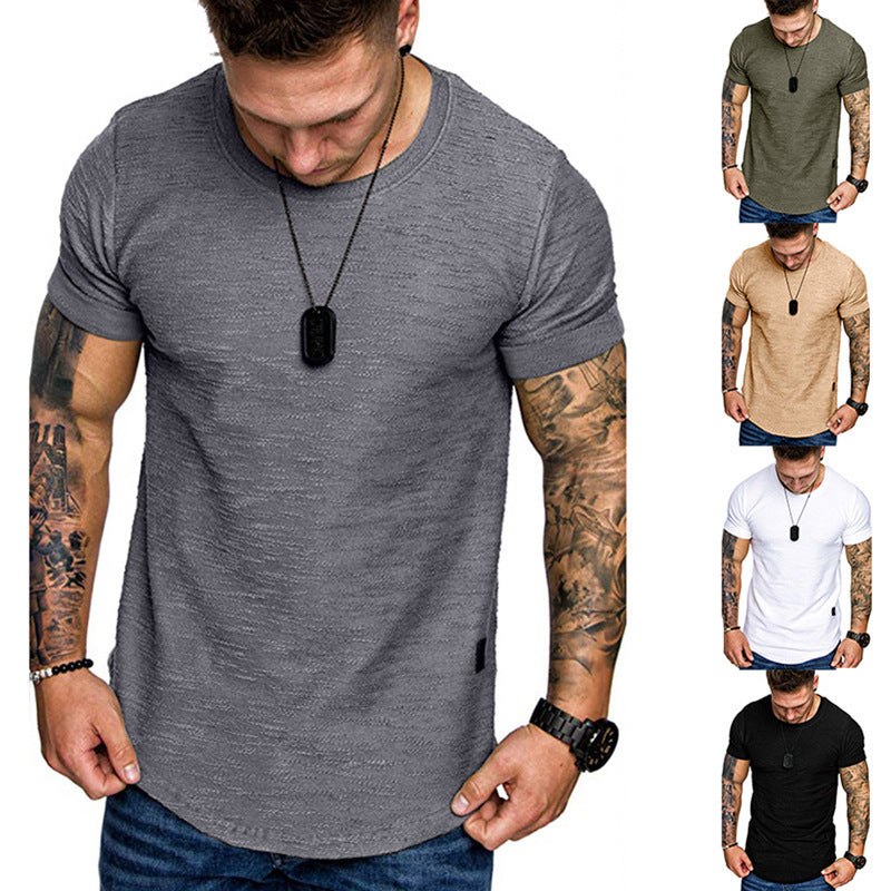 Men's Loose Round Neck Short Sleeve T-Shirt GlamzLife