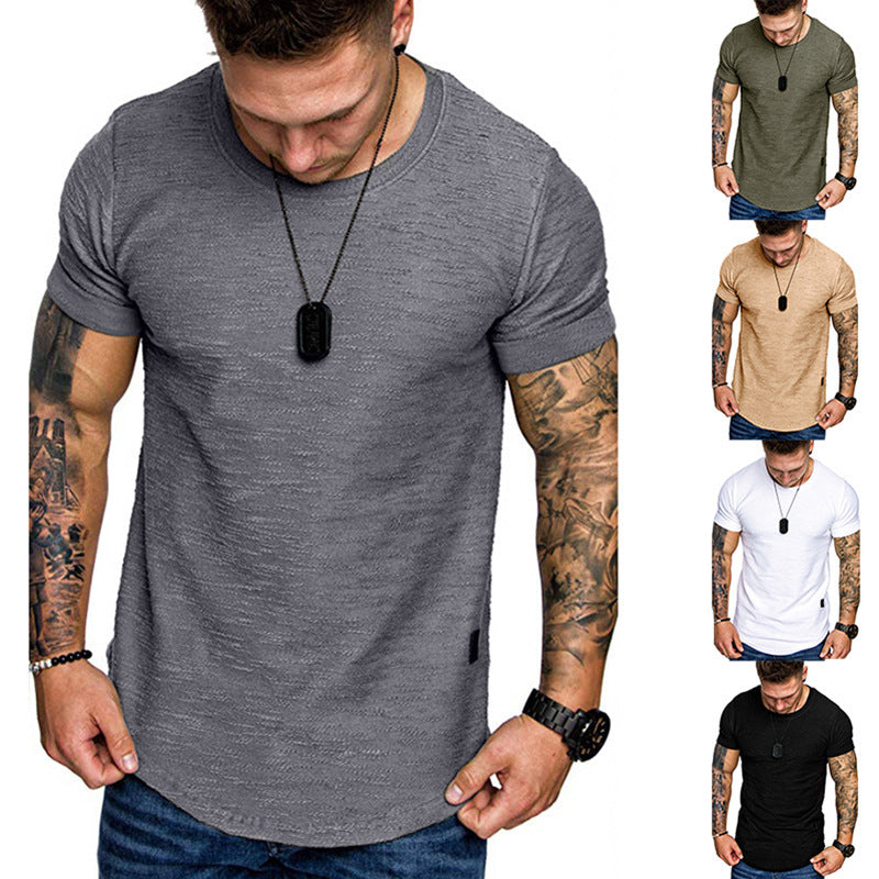 Men's Loose Round Neck Short Sleeve T-Shirt | GlamzLife