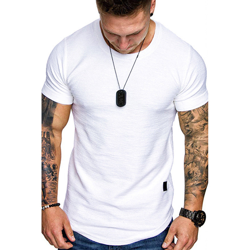 Men's Loose Round Neck Short Sleeve T-Shirt | GlamzLife