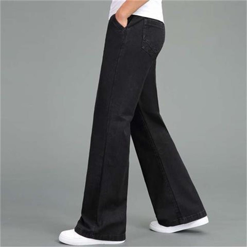 Men's Loose Straight-leg Wide-leg Flared Jeans GlamzLife