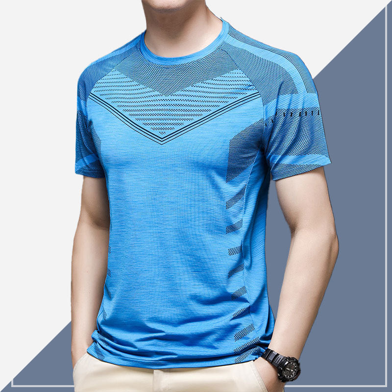 Men's Loose Thin Breathable Solid Color T-shirt | GlamzLife