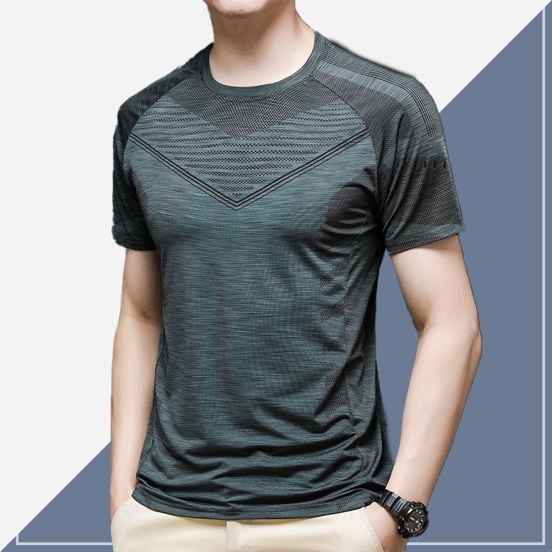 Men's Loose Thin Breathable Solid Color T-shirt GlamzLife