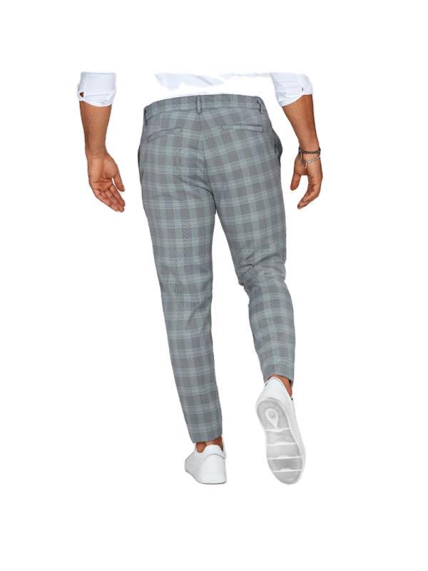 Men's Plaid Loose Casual Trousers | GlamzLife